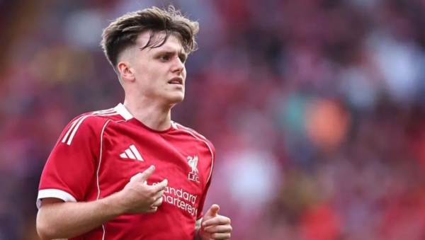 Ben Doak in Liverpool jersey during a match