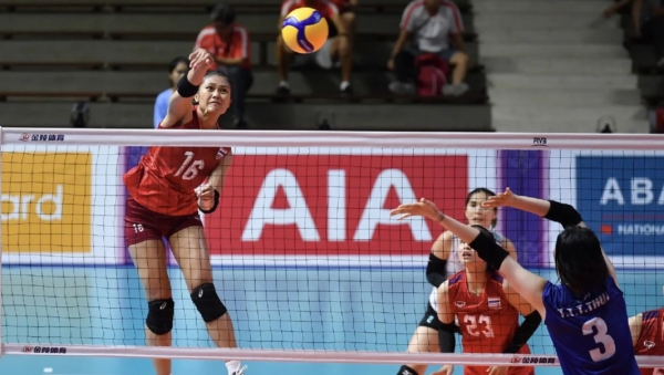 The Thai women's national volleyball team in the competition